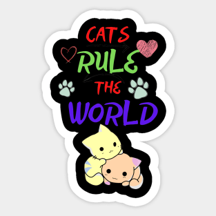cat nice love Sticker